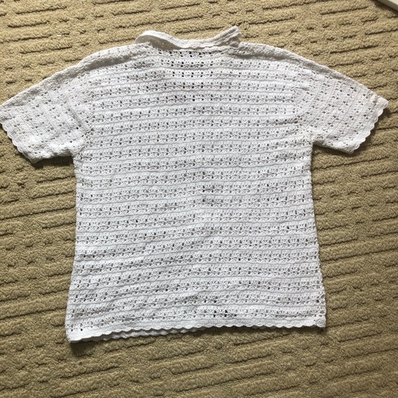 Vintage crochet top cardigan - Picture 2 of 3